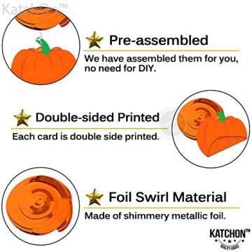 KatchOn, Fall Maple Leaf Hanging Swirls - Pack of 30, No DIY | Fall Decorations for Home, Fall Decorations Indoor | Fall Classroom Decorations | Fall Hanging Decorations for Thanksgiving Decorations