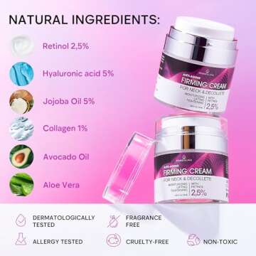 REMEDIAL PAX Neck Firming Cream: Anti-Aging Moisturizer with Retinol, Collagen & Hyaluronic Acid for Men & Women, 1.85 Fl Oz