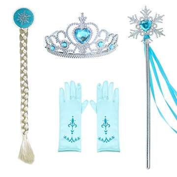 Luxury Princess Dress Costumes with Shining Long Cape Girls Birthday Party 3T 4T