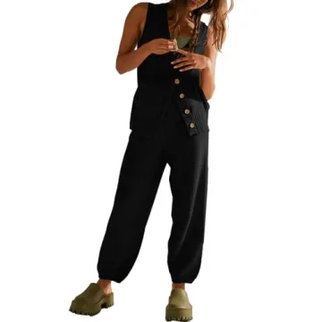 SuperPrity 2 Piece Sets for Women Summer Vacation Outfits Lounge Sets Matching Knit Sweatsuit Tracks...