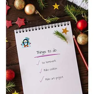 Carson Dellosa 84 Penguin Stickers for Kids, 6 Sheets of Holiday Incentives for Winter Crafts, Scrapbooking, Teacher Planner, Reward Chart, Stocking Stuffers, and School Supplies, Classroom Must Haves