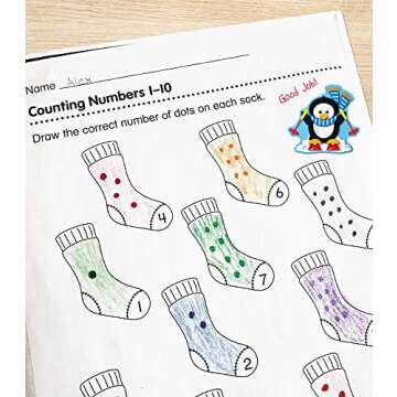 Carson Dellosa 84 Penguin Stickers for Kids, 6 Sheets of Holiday Incentives for Winter Crafts, Scrapbooking, Teacher Planner, Reward Chart, Stocking Stuffers, and School Supplies, Classroom Must Haves