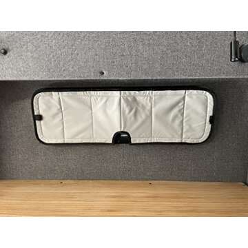 VanEssential Insulated Blackout Window Cover for CR Lawrence Bunk Awning 33" x 10" - Cool Gray