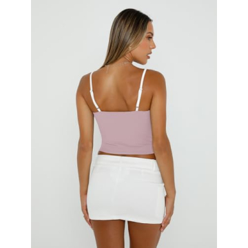 Trendy Queen Adjustable Strap Camisole Summer 2025 Pink