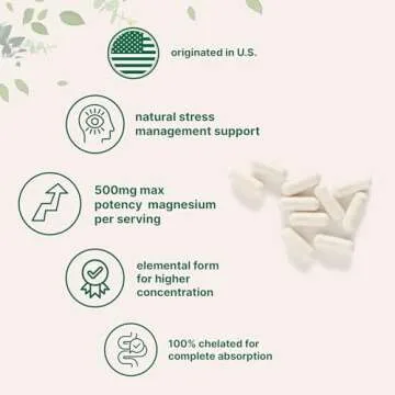Micro Ingredients Magnesium Glycinate 500mg Per Serving, 240 Capsules | Potent Elemental Form, 100% Chelated, High Absorption | Healthy Muscle, Bones, & Mood Support Supplement | Non-GMO