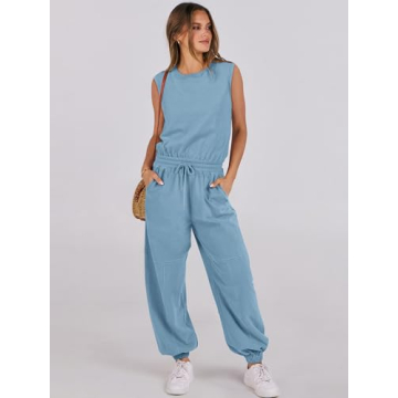 Stylish ANRABESS Summer Jumpsuit for Women with Pockets