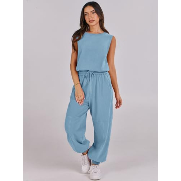 Stylish ANRABESS Summer Jumpsuit for Women with Pockets