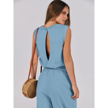 Stylish ANRABESS Summer Jumpsuit for Women with Pockets