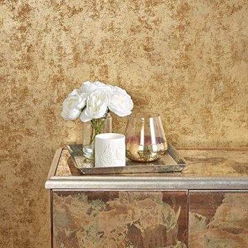 Tempaper Metallic Gold Leaf Peel and Stick Wallpaper