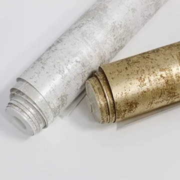 Tempaper Metallic Gold Leaf Peel and Stick Wallpaper