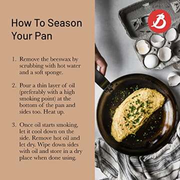 de Buyer MINERAL B Carbon Steel Crepe & Tortilla Pan - 12” - Ideal for Making & Reheating Crepes, Tortillas & Pancakes - Naturally Nonstick - Made in France