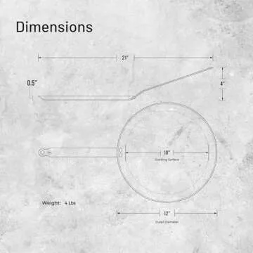 de Buyer MINERAL B Carbon Steel Crepe & Tortilla Pan - 12” - Ideal for Making & Reheating Crepes, Tortillas & Pancakes - Naturally Nonstick - Made in France