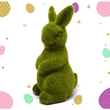 Gift Boutique Green Fuzzy Easter Bunnies Set of 2