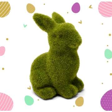 Gift Boutique Green Fuzzy Easter Bunnies Set of 2