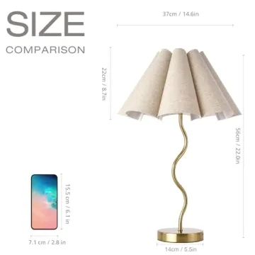 KUNJOULAM Modern Desk Lamp for Home Office Decor