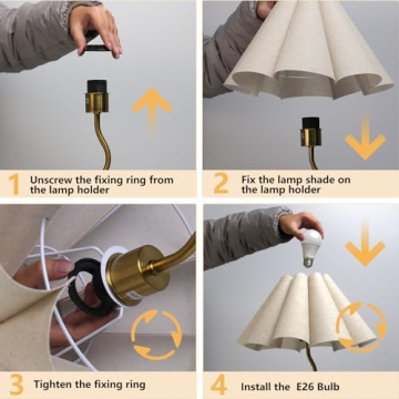 KUNJOULAM Modern Desk Lamp for Home Office Decor