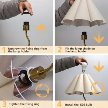 KUNJOULAM Modern Desk Lamp for Home Office Decor