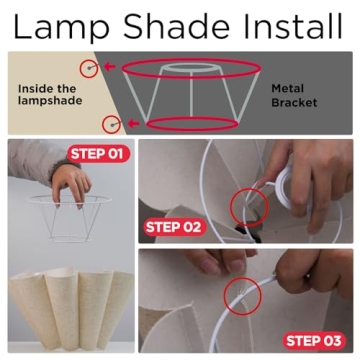 KUNJOULAM Modern Desk Lamp for Home Office Decor