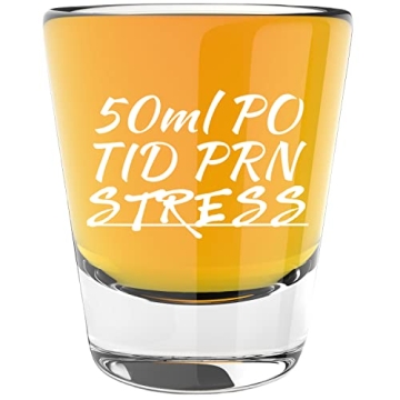 LitGifts Nurse Prescription Shot Glass - Humorous & Durable Gift for Healthcare Professionals