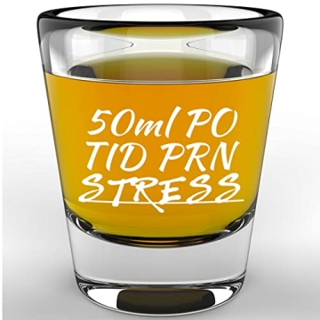 LitGifts Funny Nurse Prescription Shot Glass, 1.75 oz