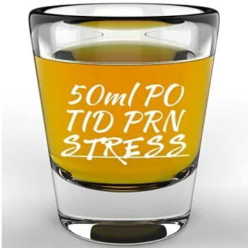 LitGifts Funny Nurse Prescription Shot Glass, 1.75 oz