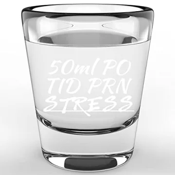 LitGifts Funny Nurse Prescription Shot Glass, 1.75 oz