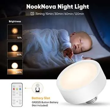 NookNova Remote Battery Operated Light Bulbs - Easy Lighting Solutions
