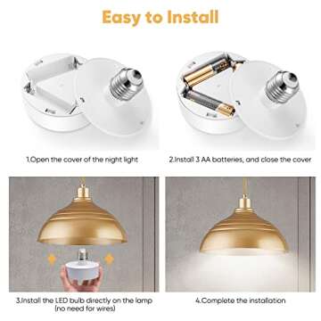 NookNova Remote Battery Operated Light Bulbs - Easy Lighting Solutions
