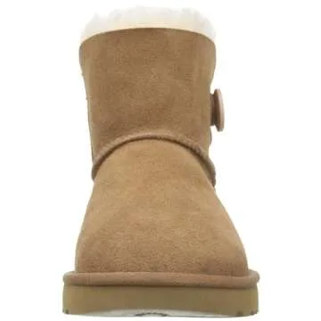 Stylish UGG Women's Mini Bailey Button II Boot – Chestnut for Cozy Comfort