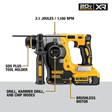DEWALT 20V Max Brushless SDS Rotary Hammer Drill