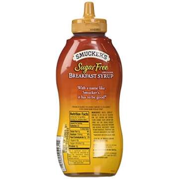 Smuckers Sugar Free Breakfast Syrup, 14.5 Fl Oz (Pack of 2)