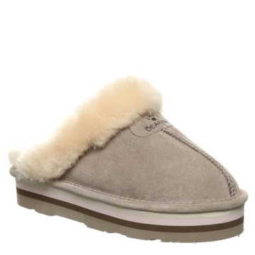 BEARPAW Women's Retro Loki Stone Size 5 | Comfortable & Lightweight Slippers