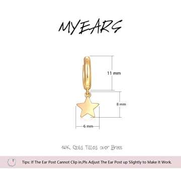 Gold Huggie Hoop Star Earrings for Every Occasion