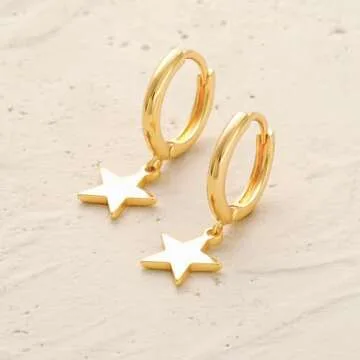 Gold Huggie Hoop Star Earrings for Every Occasion