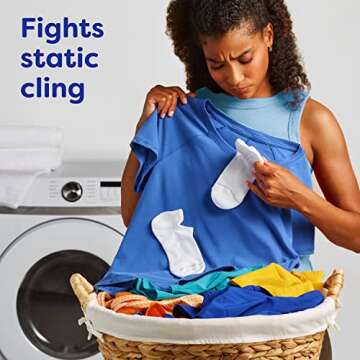 Bounce Free & Gentle Dryer Sheets, 240 Sheets, Unscented Fabric Softener Sheets, Hypoallergenic and Dermatologist Tested