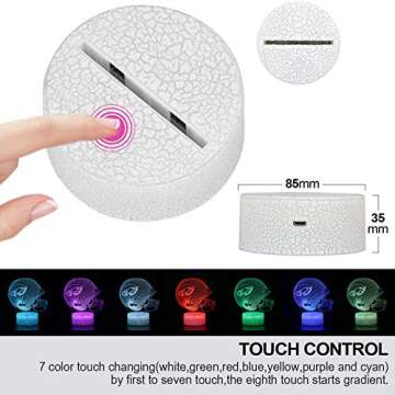 Best Helmet 3D Optical Illusion LED Night Light for All Ages