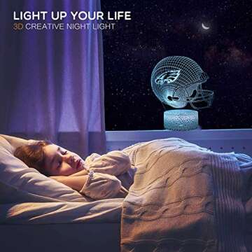 Best Helmet 3D Optical Illusion LED Night Light for All Ages