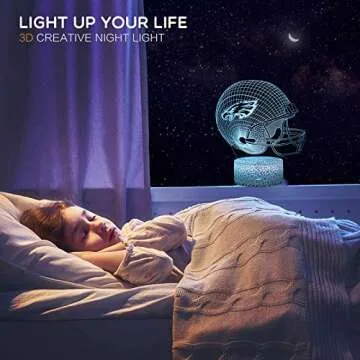 Best Helmet 3D Optical Illusion LED Night Light for All Ages