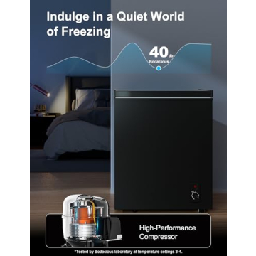 2.5 Cu.Ft Energy Efficient Chest Freezer for Home and Office