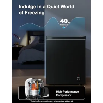 2.5 Cu.Ft Energy Efficient Chest Freezer for Home and Office