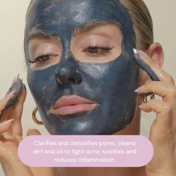KOA LIFE Detox Face Mask - Charcoal Face Mask Skincare, Bentonite Clay, Facial Mask, Clay Face Mask, Deeply Hydrates, Nourishes Skin, Antioxidants, Natural, Vegan - 1.70 Fl Oz