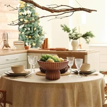 ChagoArt Wooden Fruit Bowl - Decorative Organic Modern Bowl