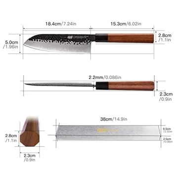 Findking Dynasty Series Santoku Knife for All Chefs