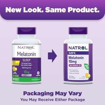 Natrol Fast Dissolve Melatonin 10 mg, Melatonin Supplements for Restful Sleep, Sleep Support for Adu...