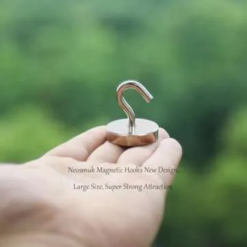 Neosmuk Magnetic Hooks - Heavy Duty Magnet Hook, 130lb+