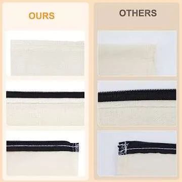 HTVRONT Blank Canvas Makeup Bags 10 Pack, Sublimation Blanks Cosmetic Bags, DIY Heat Transfer Canvas Pen Case Pencil Bags, Beige Multi-Purpose Travel Toiletry Zipper Bags (10pcs 8.3 × 5 Inch)