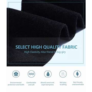 Dimore 5 Pairs Womens Thigh High Socks Over the Knee High Striped Stocking Boot Leg Warmer Long Socks for Daily Wear Cosplay