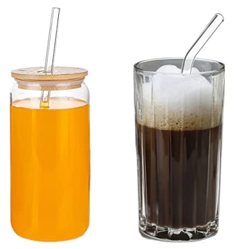 Durable 12PCS Clear Glass Straws for Every Drink
