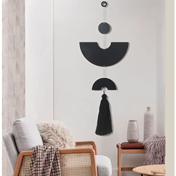 Stylish IOWER Black Metal Wall Decor for Modern Homes