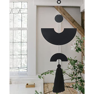 Stylish IOWER Black Metal Wall Decor for Modern Homes